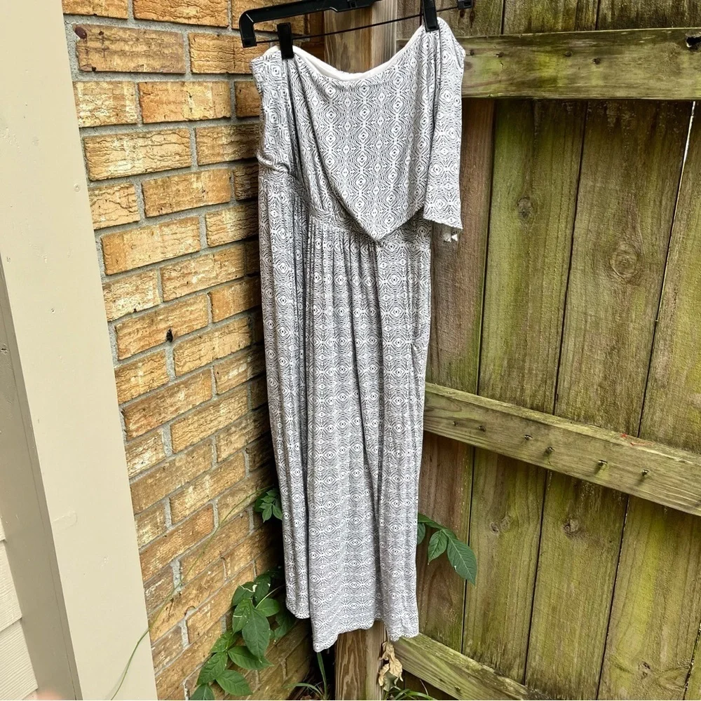Maeve by Anthropologie One Shoulder Gray Wide Leg Jumpsuit